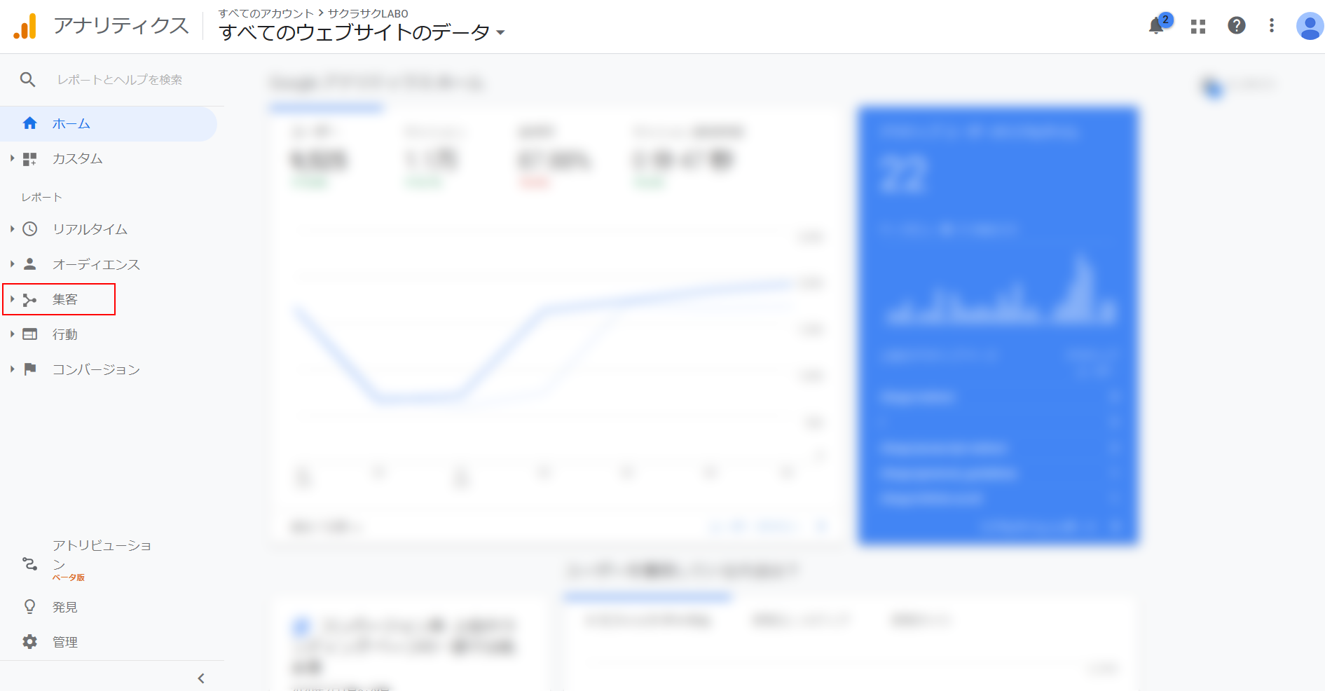 Google Analytics集客画面その2